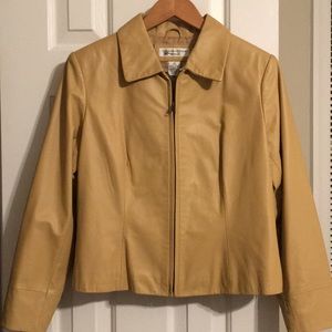 Women’s petite leather jacket